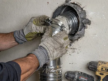 Dryer Vent Hose Installation in Wayland