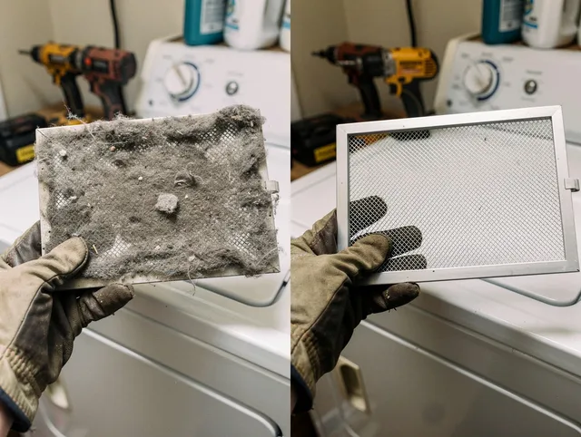 Professional lint trap cleaning by Wayland Dryer Vent Cleaning in Wayland