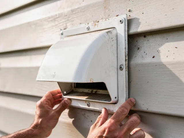 Wayland Dryer Vent Cleaning technician delivering thorough residential dryer vent cleaning service in Wayland